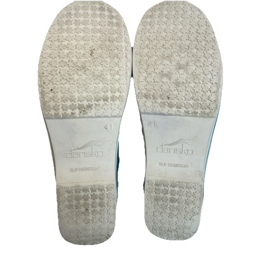Dansko Women Veda Madras Blue/Pink Plaid Canvas‎ Platform Sneakers 41/10.5-11